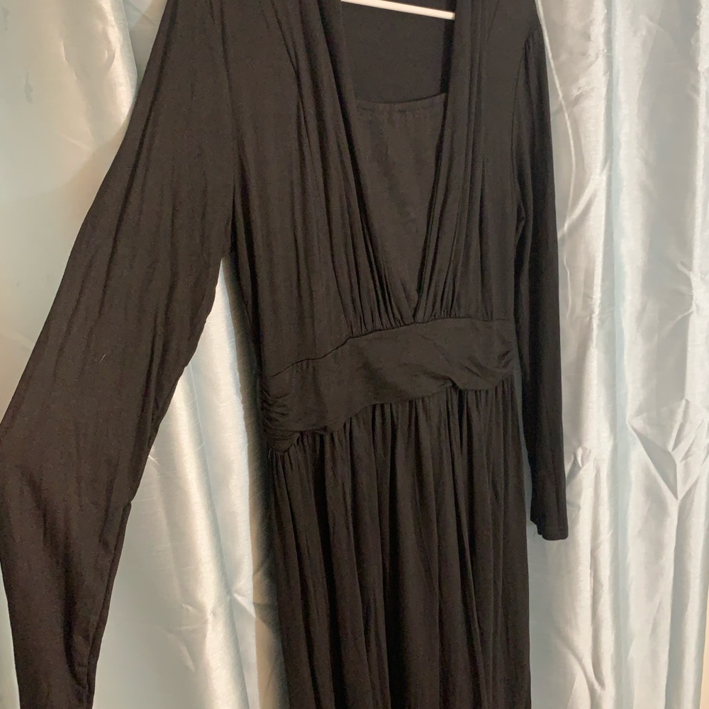 Beautiful Large black comfortable stretch dress.